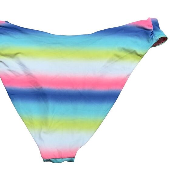 Love & Sports V Front Ombre Stripe Bikini Bottom XLarge - Picture 9 of 14